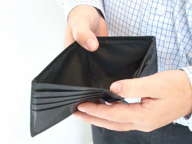 empty wallet
