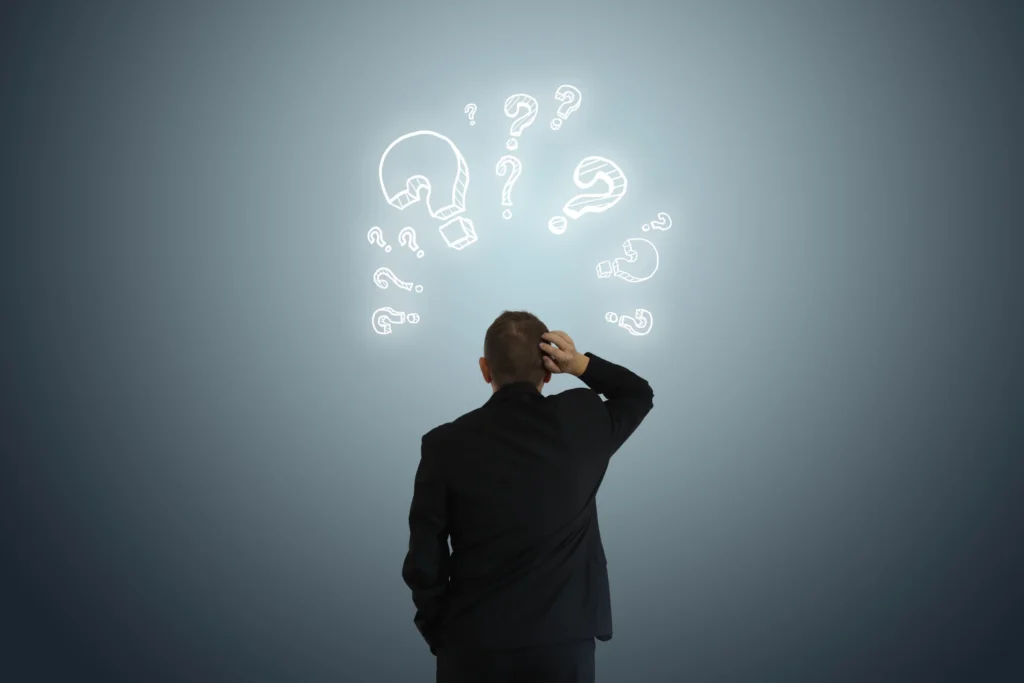 man thinking if there's demand for your product