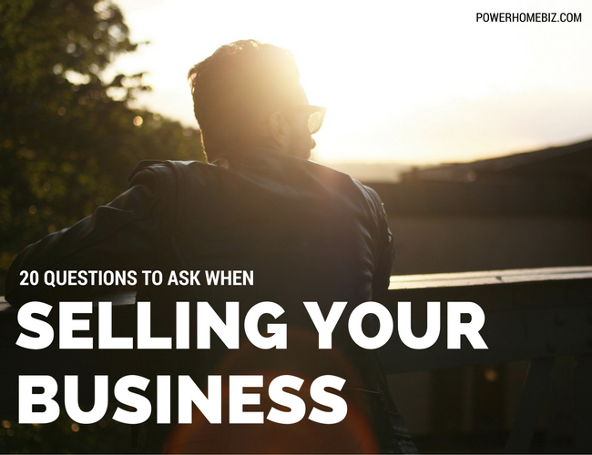 20 Questions to Ask When Selling Your Business