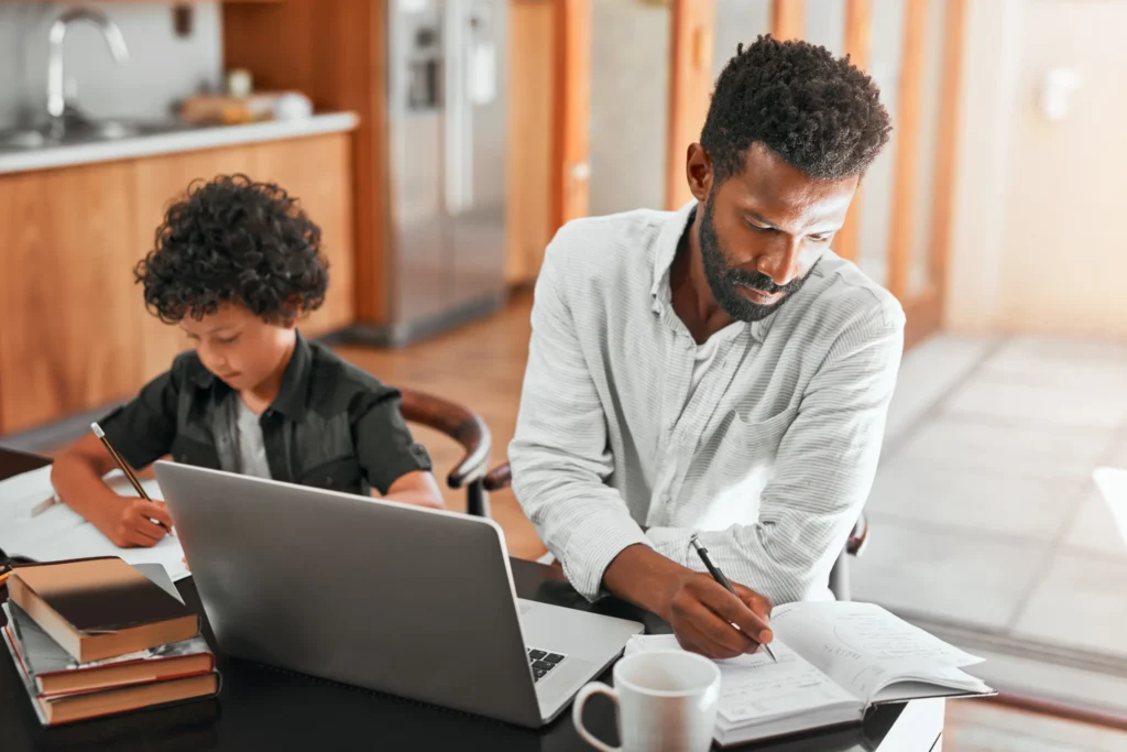 work from home dad: child-proofing your home office