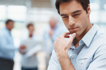 young man thinking