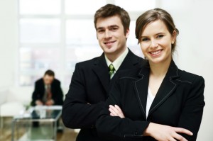 confident business people