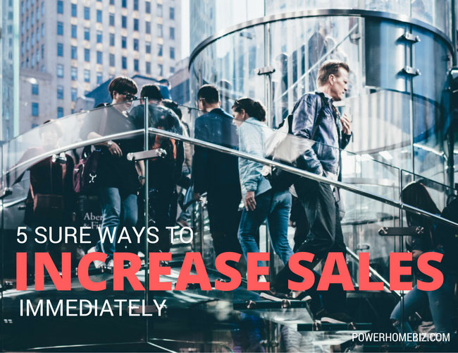 5 sure ways to increase sales