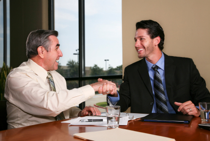business hand shake franchise