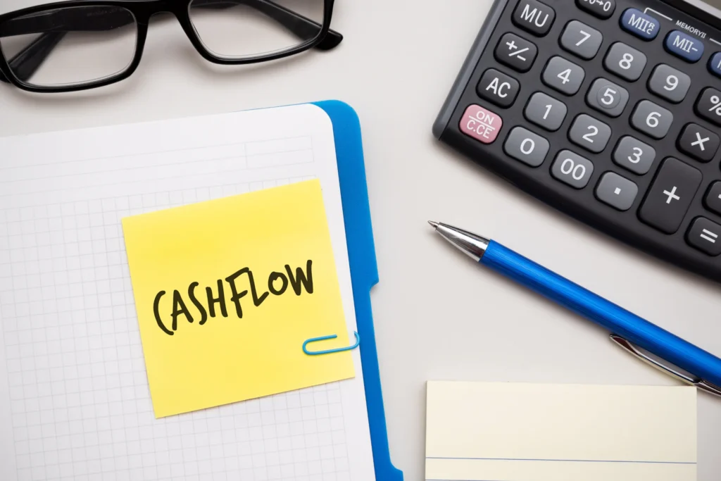 review financial numbers including cash flow 