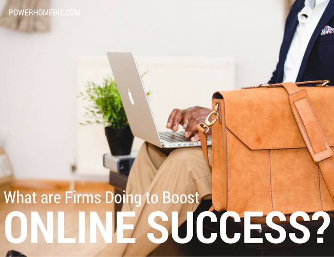 What are firms doing to boost online success?