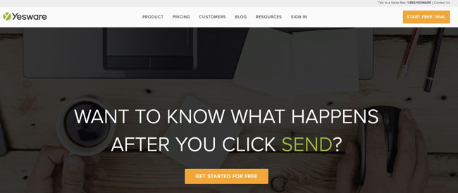 Yesware to send cold email pitches to your prospect customers