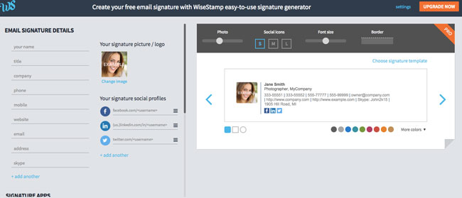 WiseStamp Claim your FREE email signature