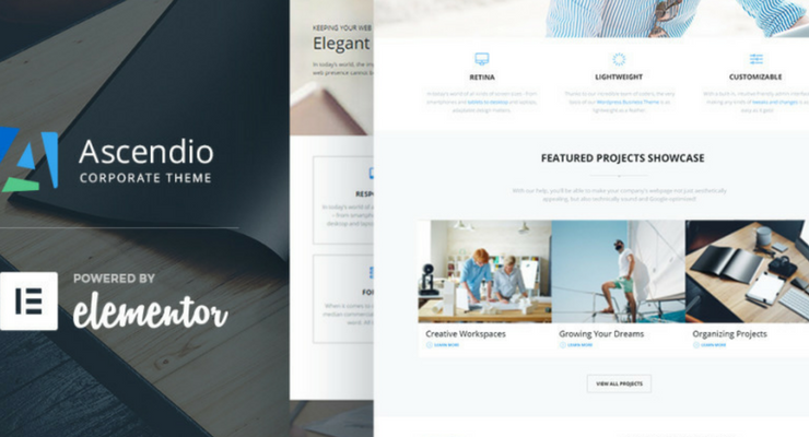 wordpress finance template - ascendio