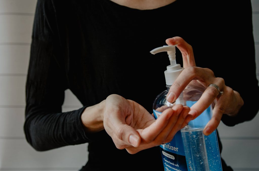 coronavirus and disinfectant hand sanitizers