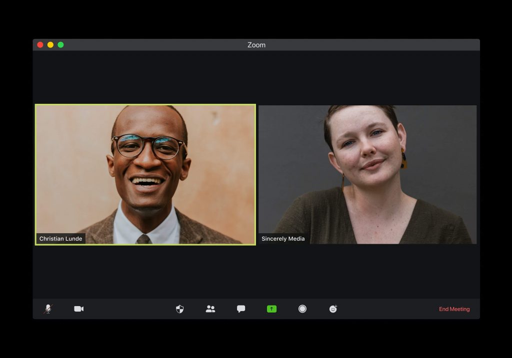 remote work zoom meeting