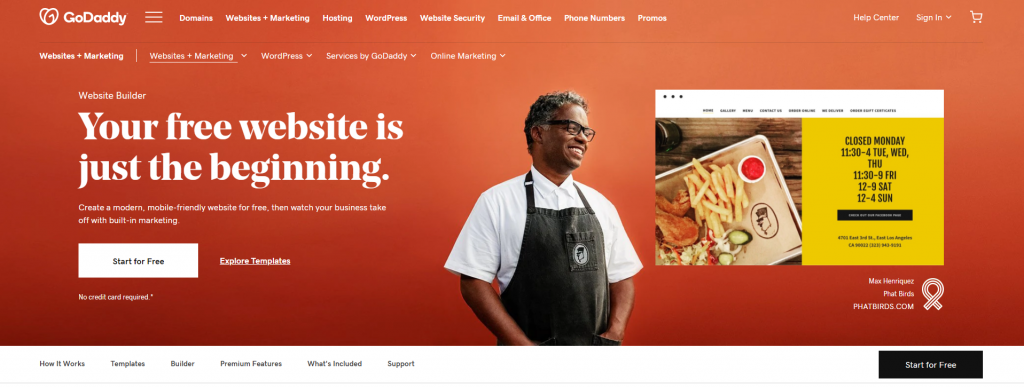 godaddy website builder