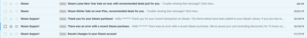 sample email