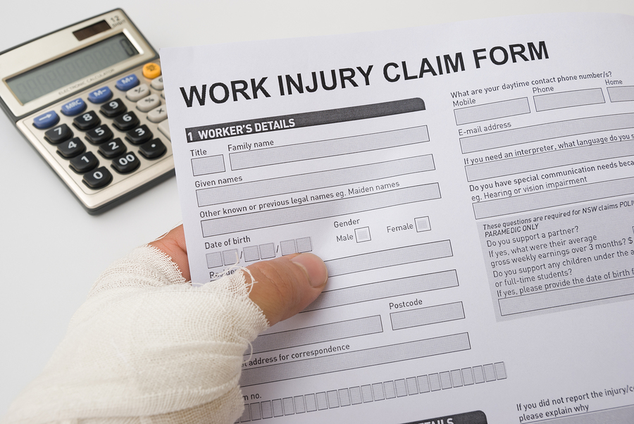 work injury claim form