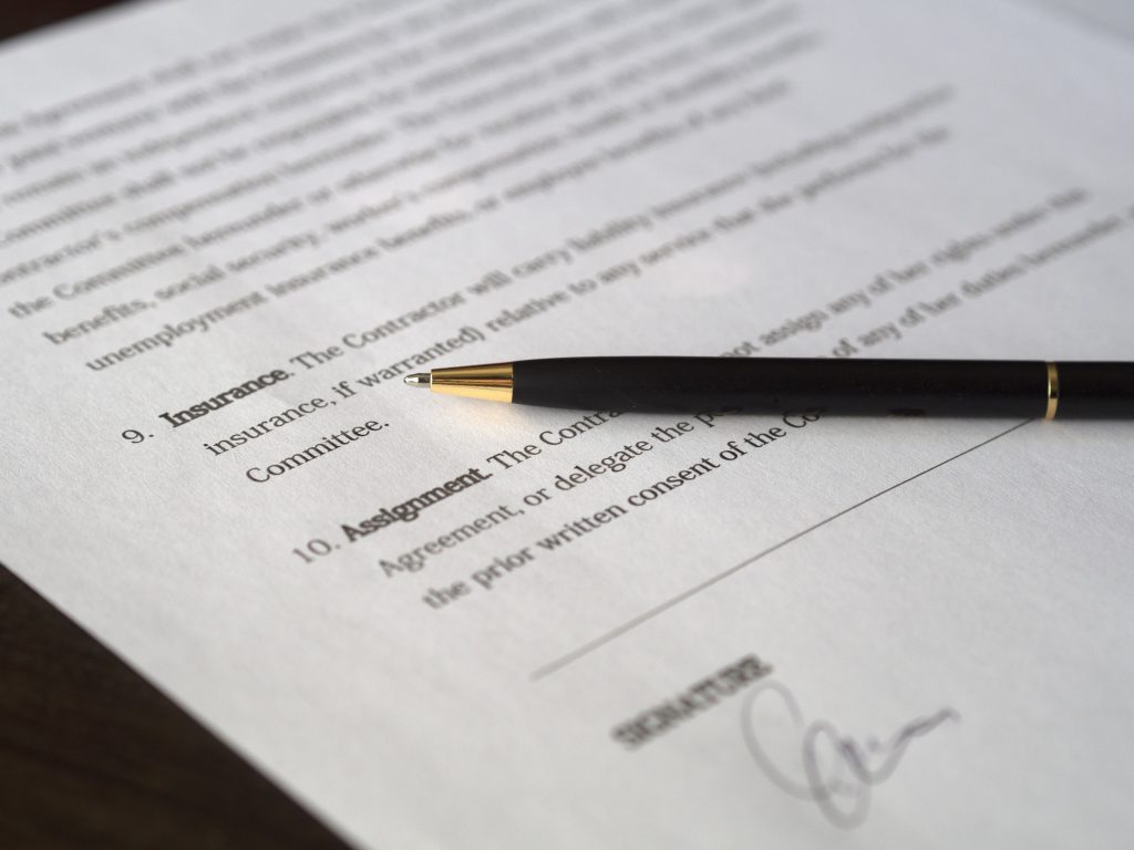 legal agreement