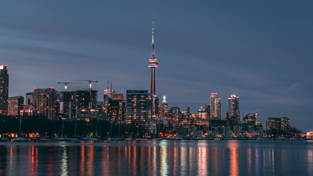 toronto at night