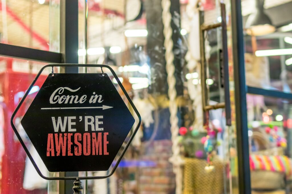 open for business sign licenses and permits