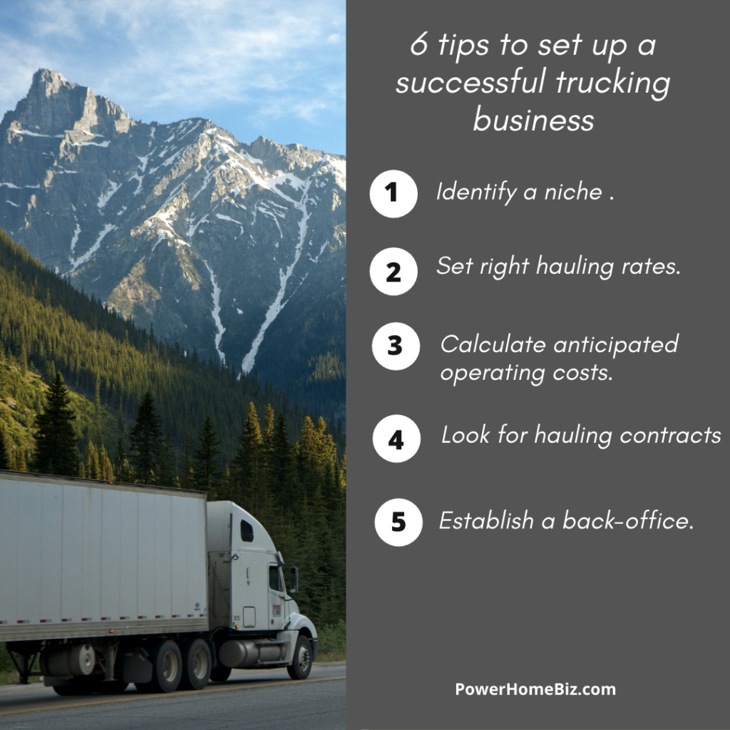 how to setup a successful trucking business