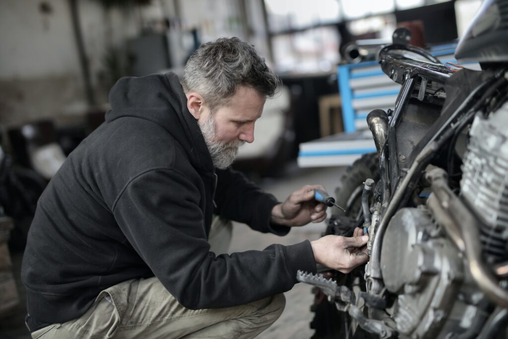 repairing a vehicle