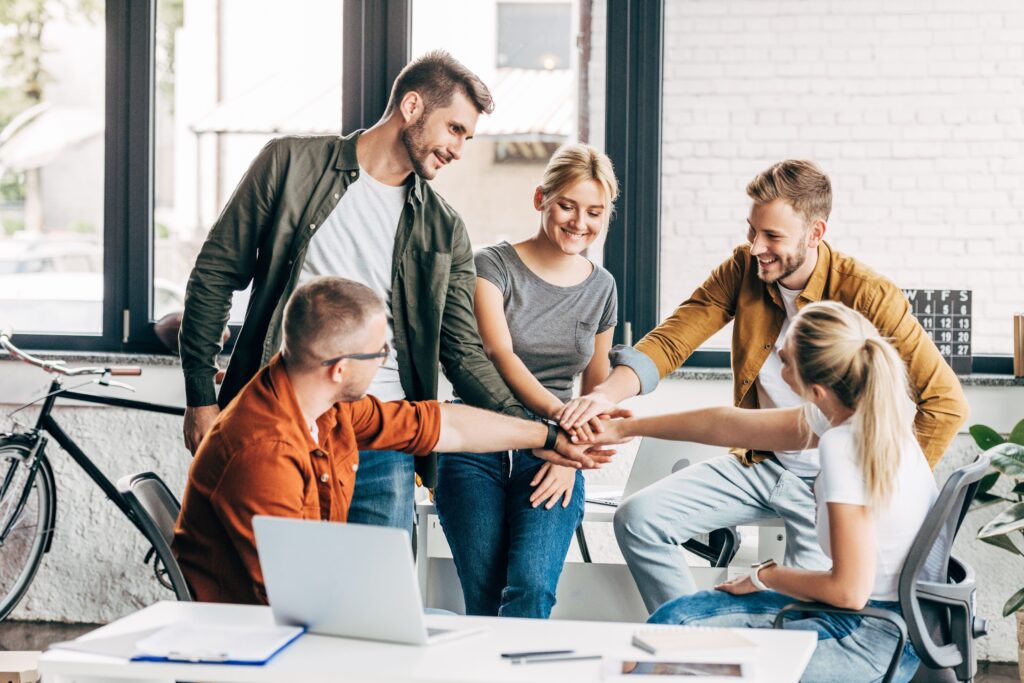 startup team work environment