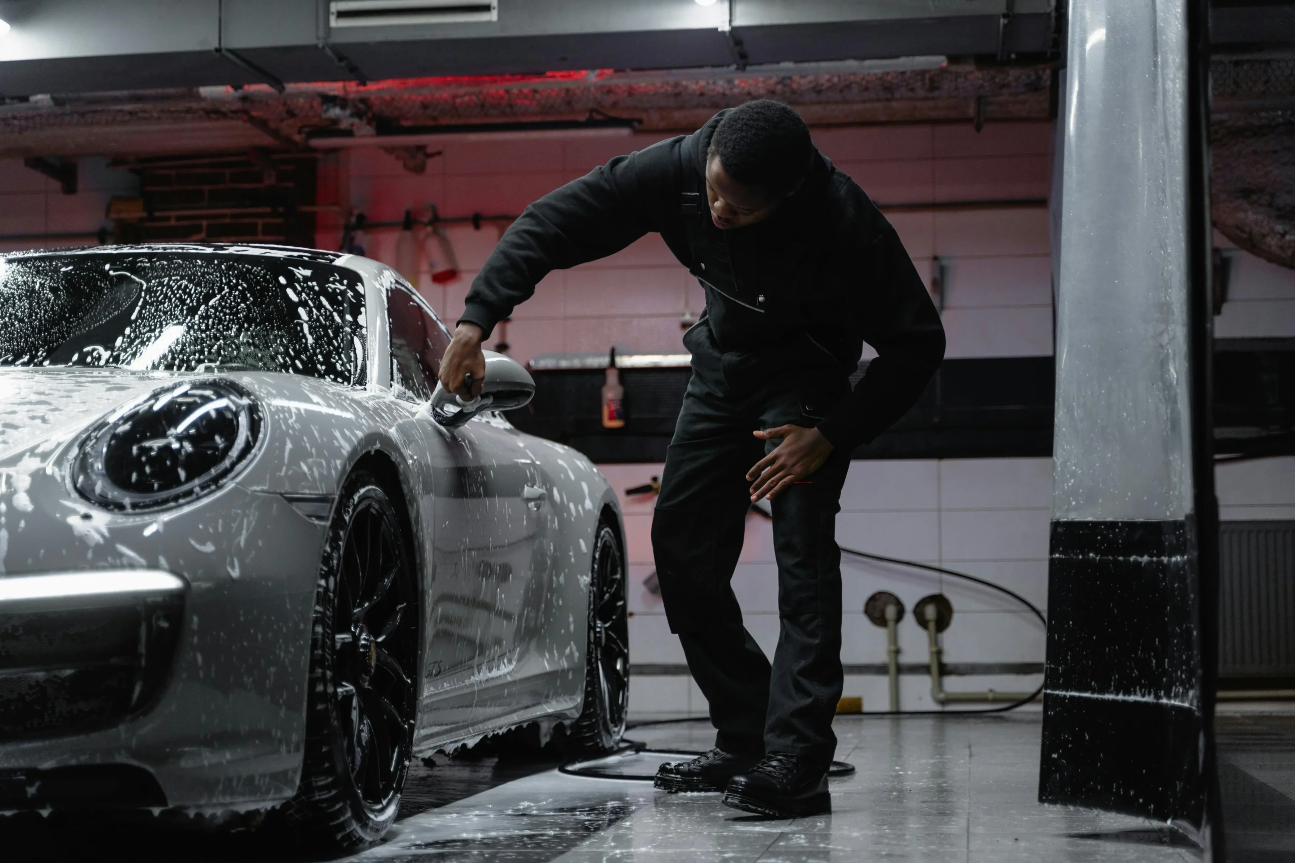 vehicle washing rental car