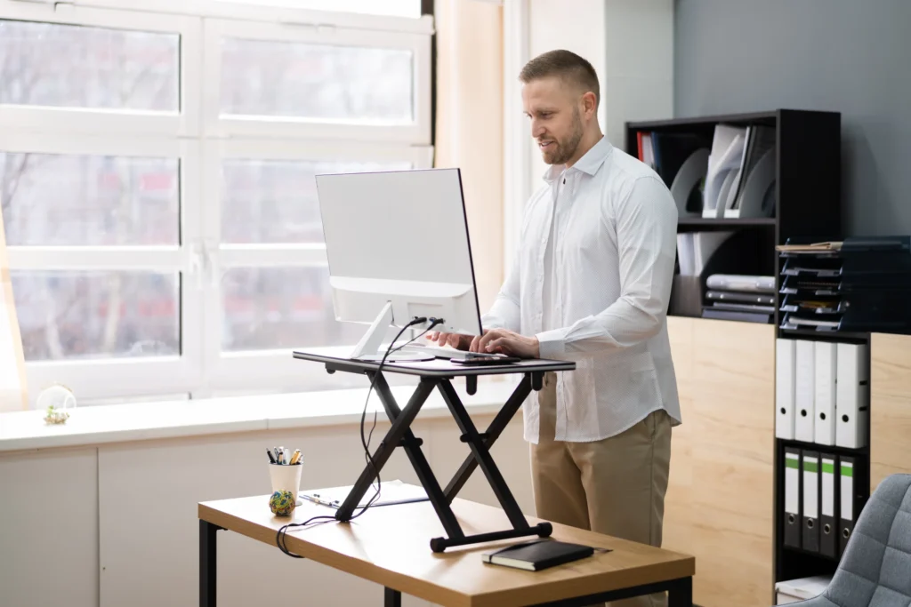 adjustable height office desk