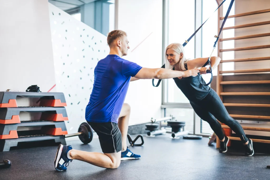 personal training: working with client