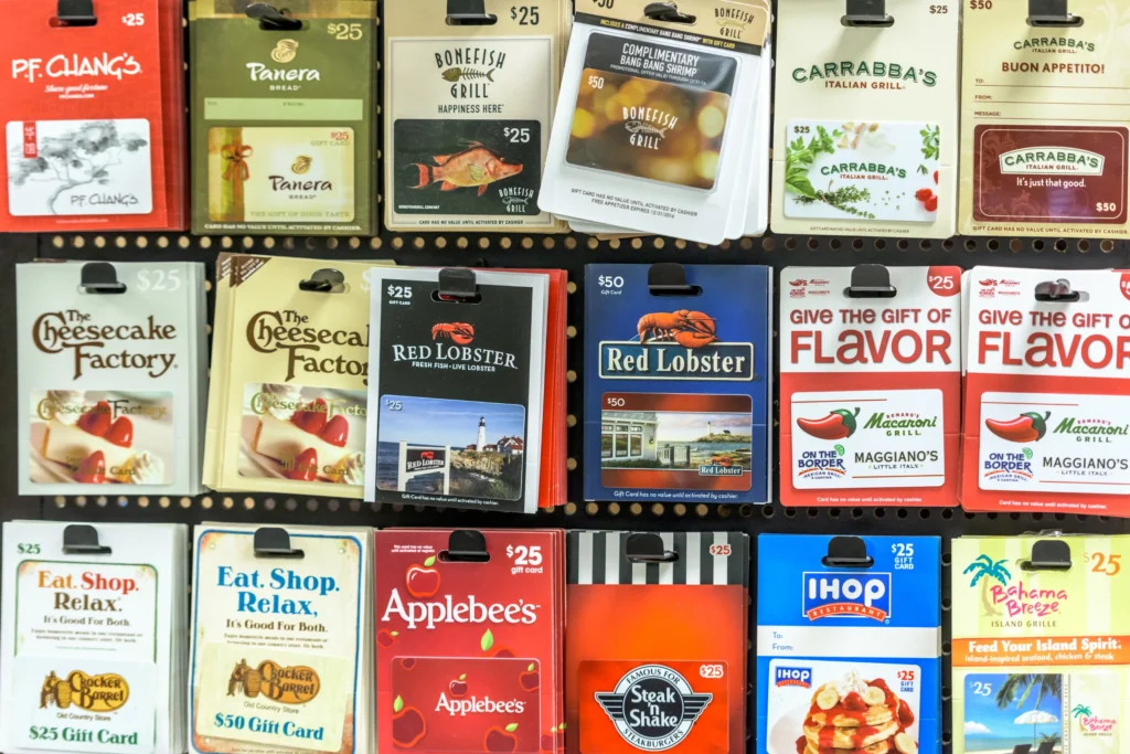 selling gift cards