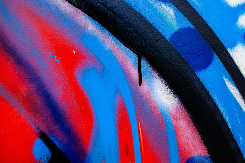 Spray paint on a wall