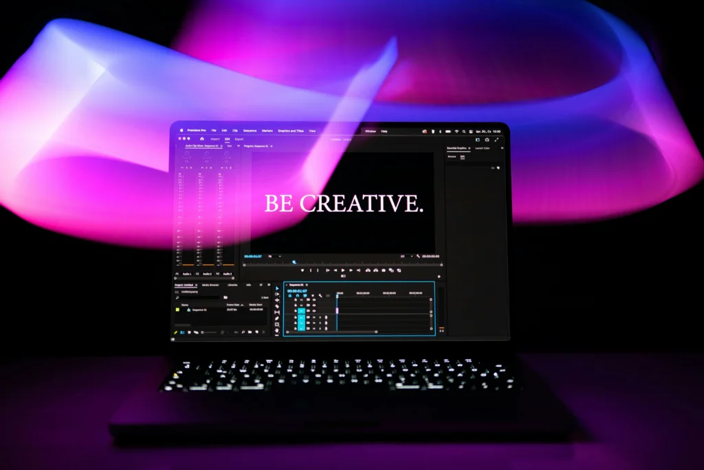 Message on a laptop 