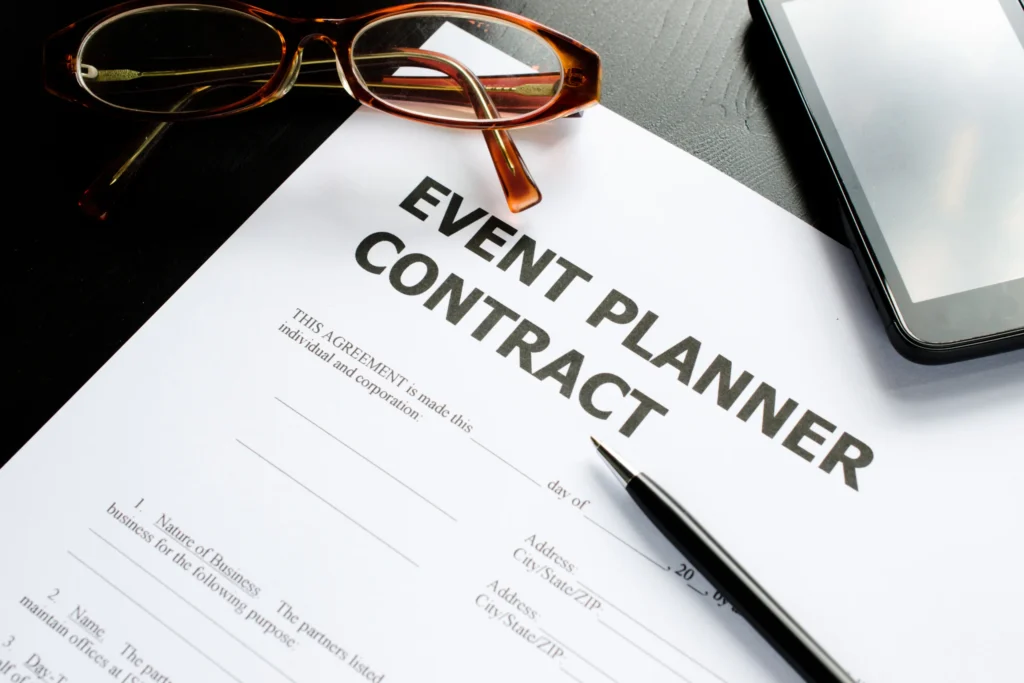 corporate event contract