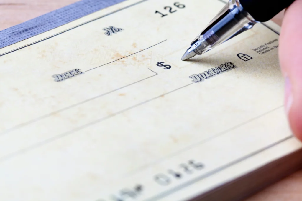 write a check
