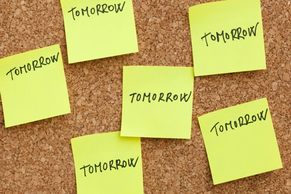 procrastination: tomorrow