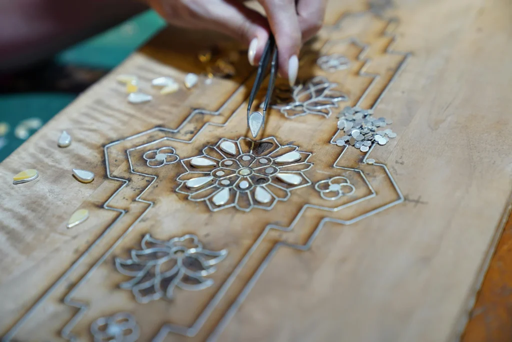 entrepreneur working on their craft business